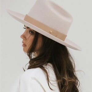 GIGI PIP Tan Wide Leather Hat Band